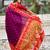 Purple paithani silk zari weaving saree with contrast blouse piece