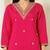 Pink roman silk kurti pent dupatta set
