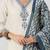 White khadi cotton kurti pent dupatta set