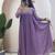 Lavender georgette long kurti