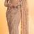Light Beige color Sequins Embroidery work Mono Net Saree