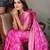 pink silk saree with zari weaving butta