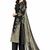 Black  color crepe silk printed women unstitched dress material