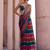 Multi Color Embrodery Coading Lace with Original Mirror Work  Georgette Saree