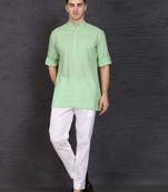 geen cotton short kurta set with plain work