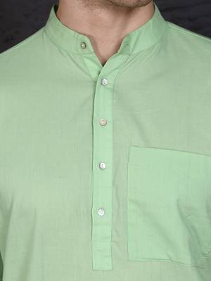 geen cotton short kurta set with plain work 4