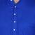 blue cotton short kurta set with plain work