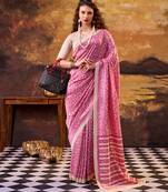  tasar silk printed saree with rich look