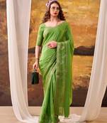  crepe weaving saree for special occasions