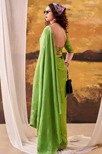  crepe weaving saree for special occasions