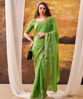  crepe weaving saree for special occasions 4