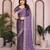 Mesmerizing lavender rangoli silk embroidery multi sequence work indian party wear saree