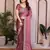 onion pink rangoli silk sequins embroidered saree