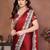 Ravishing maroon rangoli silk embroidery zari work indian festival saree