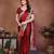 Ravishing maroon rangoli silk embroidery zari work indian festival saree