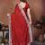 Ravishing maroon rangoli silk embroidery zari work indian festival saree