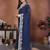 Spellbinding navy blue rangoli silk embroidery zari work indian ceremony saree