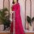 Winning pink frendy chiffon embroidery multi sequence work indian wedding saree