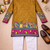mustard patola foil print dola silk kurta payjama set