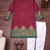 wine dola silk kurta payjama set with patola print