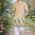 cream patola foil print dola silk kurta pajama set for men | designer ethnic wear
