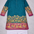 teal patola foil print dola silk kurta pajama set for men | festive & wedding wear