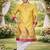 yellow dola silk foil print patola kurta pajama