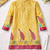 yellow dola silk foil print patola kurta pajama
