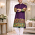 purple dola silk foil print patola kurta pajama
