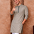 grey color jacquard work linen silk kurta pajama set