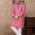 pink color jacquard work linen silk kurta pajama set