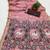 Pink muga cotton meenakari & azarakh pallu saree with contrast blouse