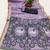 Lavender muga cotton meenakari & azarakh pallu saree with contrast blouse