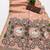 Peach muga cotton meenakari & azarakh pallu saree with contrast blouse