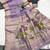 Lavender muga cotton meenakari & munia weaving pallu saree with contrast blouse