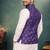 purple jacquard weaving cotton silk koti kurta pajama set