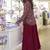 Wine color premium real silk wedding gown with heavy beaded embroidered jacket