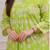 green a line rayon printed kurta pant set