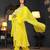 light yellow rayon printed embroidered anarkali kurta pant set