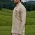 gold silk mens kurta jacket set with thread sequins