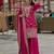designer pink chinon silk sharara suit