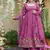 dusty rose embroidered crunchy silk party wear sharara set