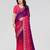 Magenta georgette silk pading with embroidery work saree and embroidery work blouse