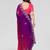 Magenta georgette silk pading with embroidery work saree and embroidery work blouse