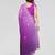 Purple georgette silk pading with embroidery work saree and embroidery work blouse