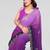 Purple georgette silk pading with embroidery work saree and embroidery work blouse