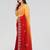 Red georgette silk pading with embroidery work saree and embroidery work blouse