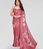 peach kalamkari digital print manipuri silk saree with arka border