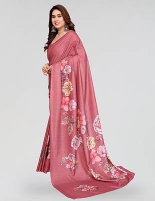 peach kalamkari digital print manipuri silk saree with arka border 2