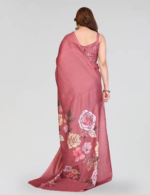 peach kalamkari digital print manipuri silk saree with arka border 3